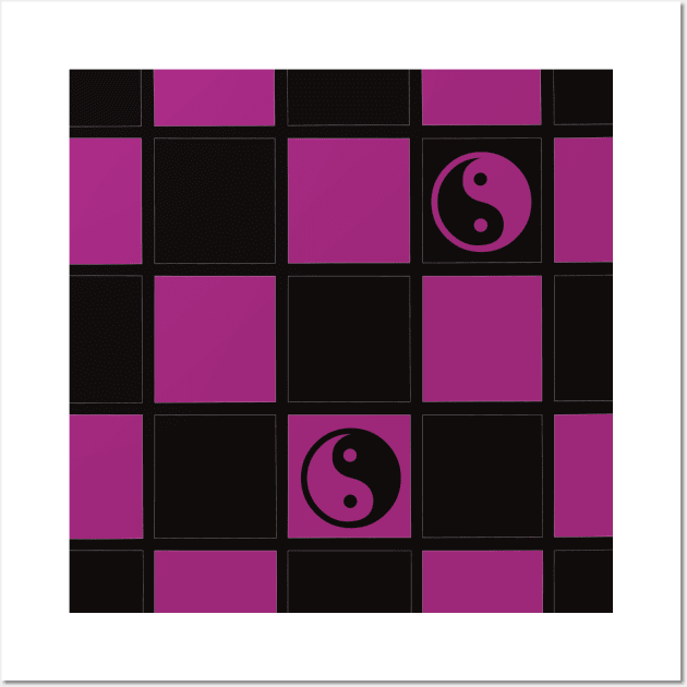 Yin Yang checker Wall Art by Xatutik-Art
